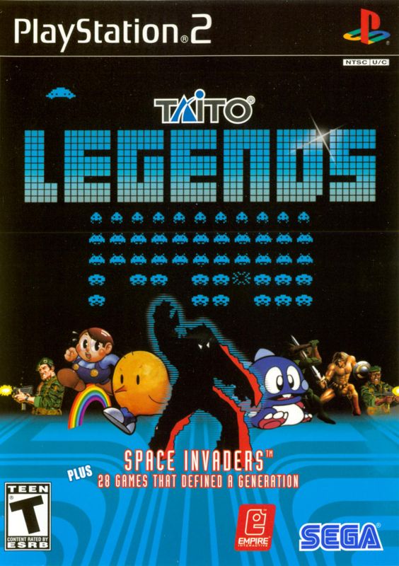Taito Legends box art for Playstation 2